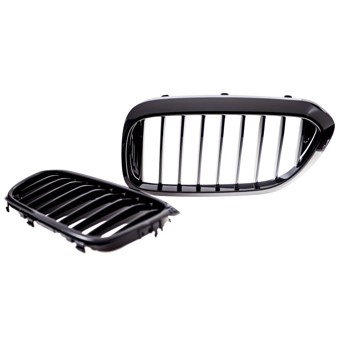 Kühlergrill Hochglanz Schwarz Einzelstrebe passend für BMW 5er G30 G31 2017-2020