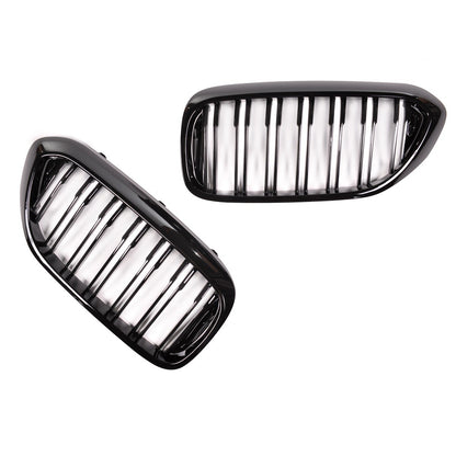 Hochglanz Schwarz Dual Line Frontgrill passend für BMW 5er G30 G31 2017-2020