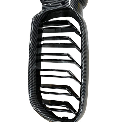 Frontgrill Dual Line Carbon-Optik passend für BMW 5er G30 G31 F90 20-23