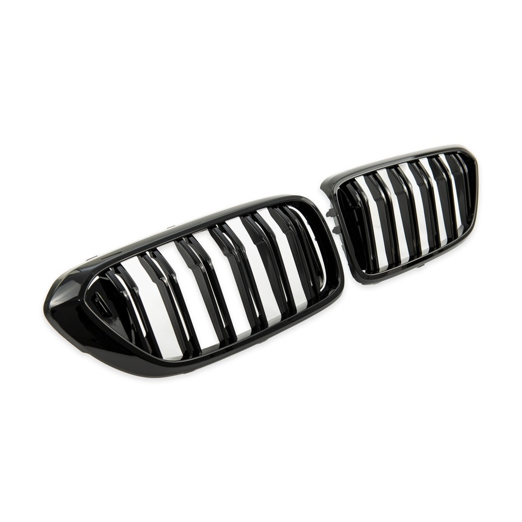 Sport Kühlergrill Doppel Linie Glänzend Schwarz BMW 6 G32 Gran Turismo 2017-2020 Pre-Facelift