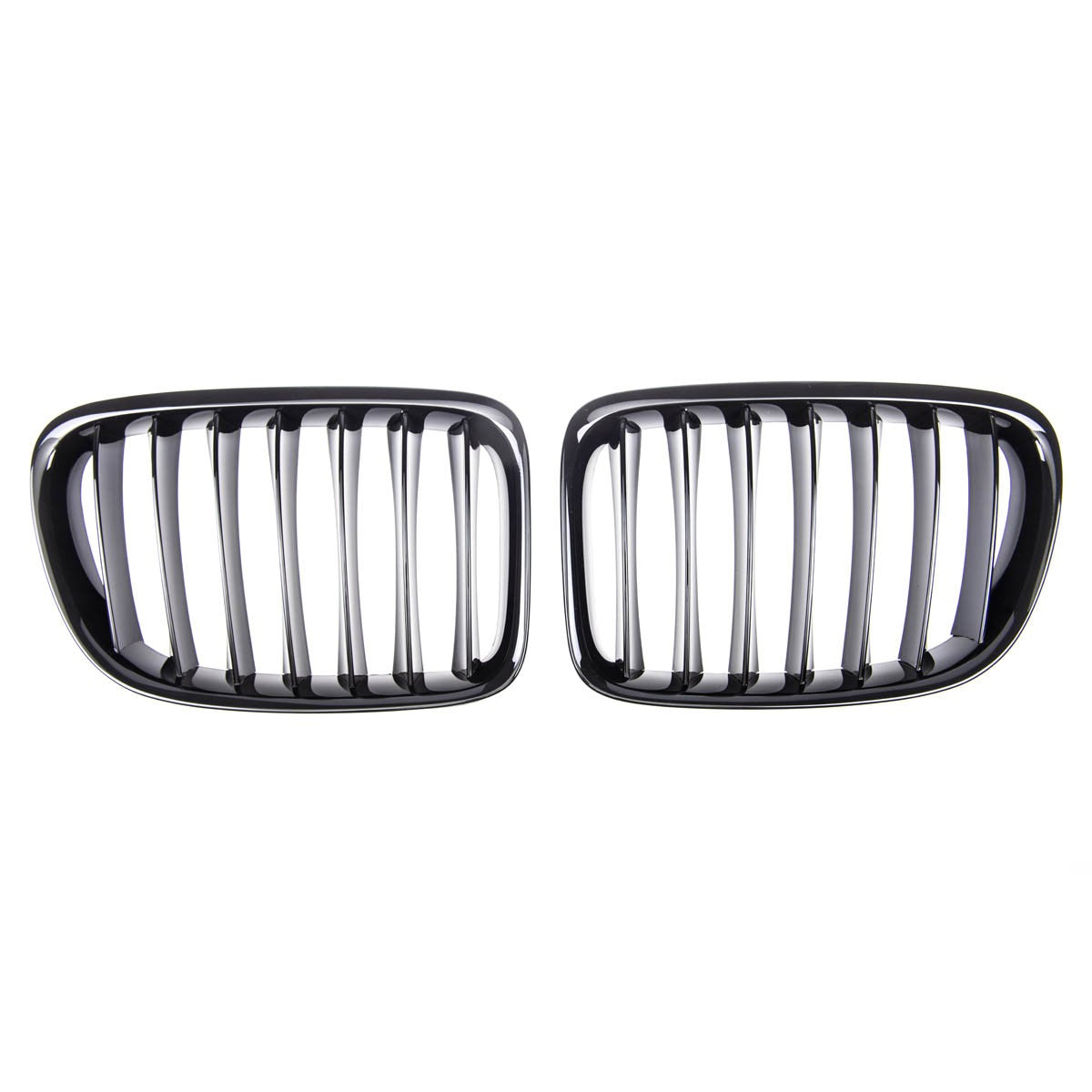 Sportgrill Hochglanz Schwarz passend für BMW X1 (E84) (2009-2015) Einzelstreifen