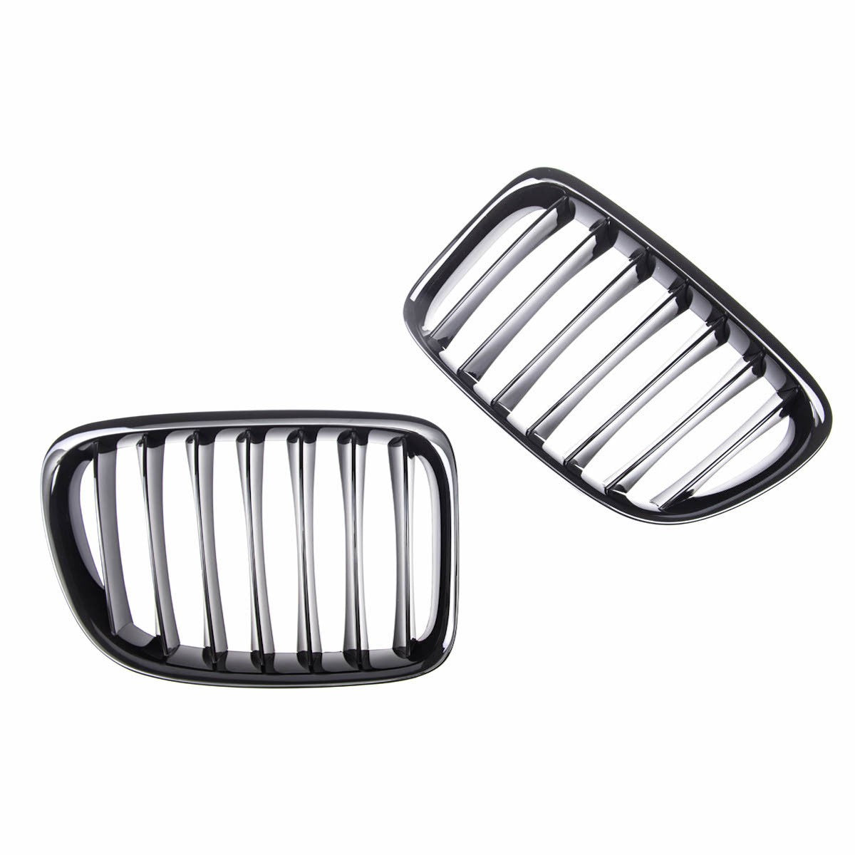 Sportgrill Hochglanz Schwarz passend für BMW X1 (E84) (2009-2015) Einzelstreifen
