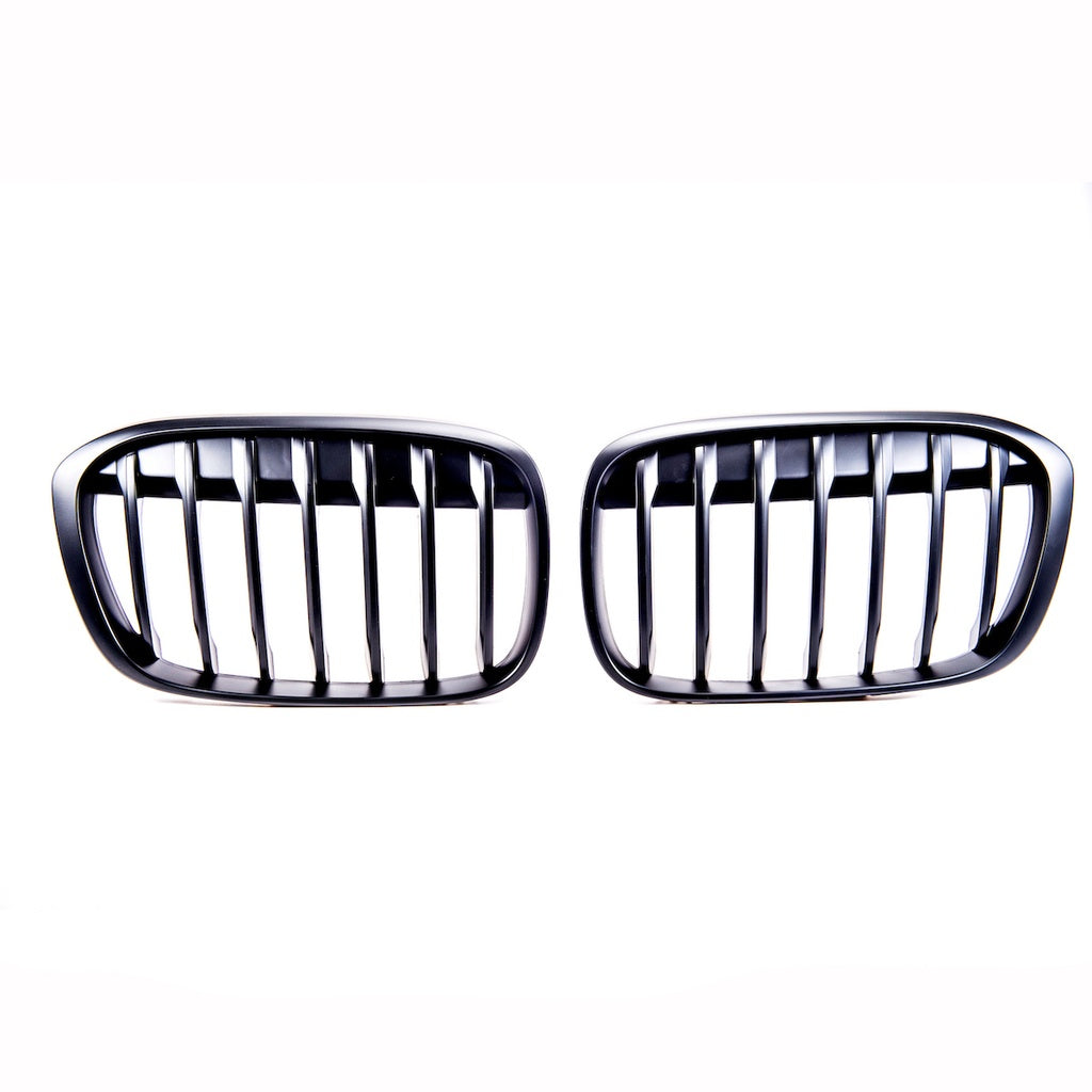 Sport Kühlergrill Single Line Matt Schwarz für BMW X1 F48 Pre-Facelift 2015-2019