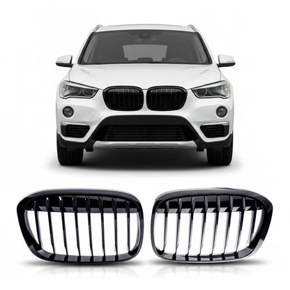Sportgrill Hochglanz Schwarz passend für BMW X1 F48 2015-2019