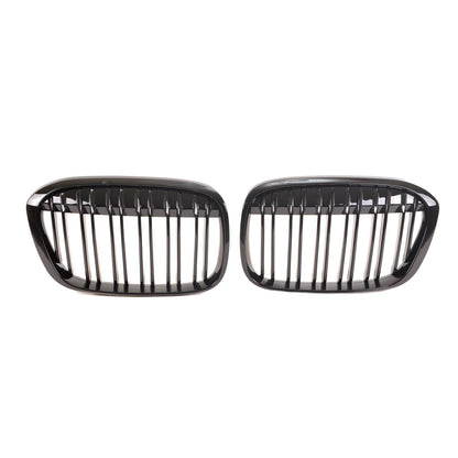 Sportgrill Hochglanz Schwarz Doppel-Linie passend für BMW X1 F48 2015-2019