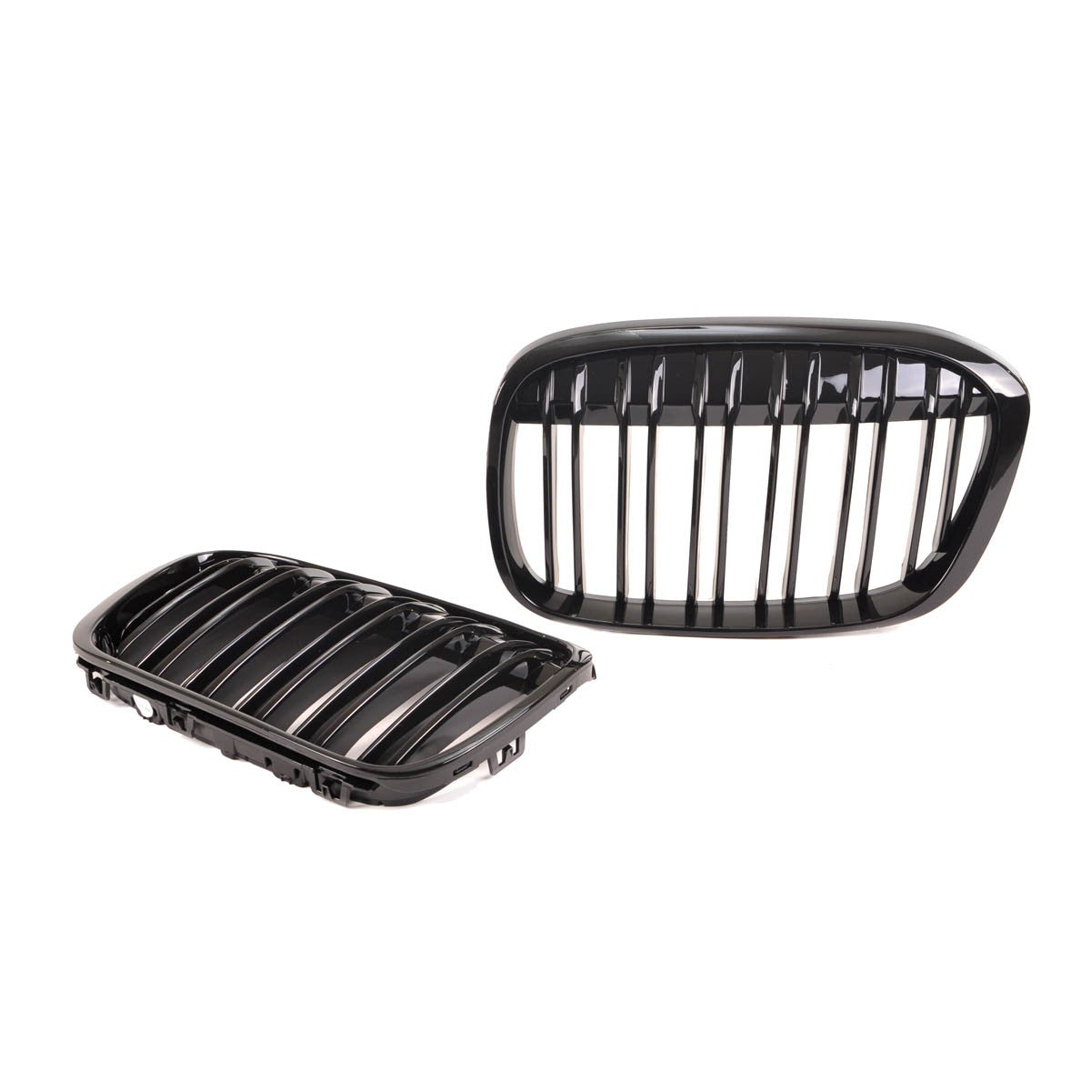 Sportgrill Hochglanz Schwarz Doppel-Linie passend für BMW X1 F48 2015-2019