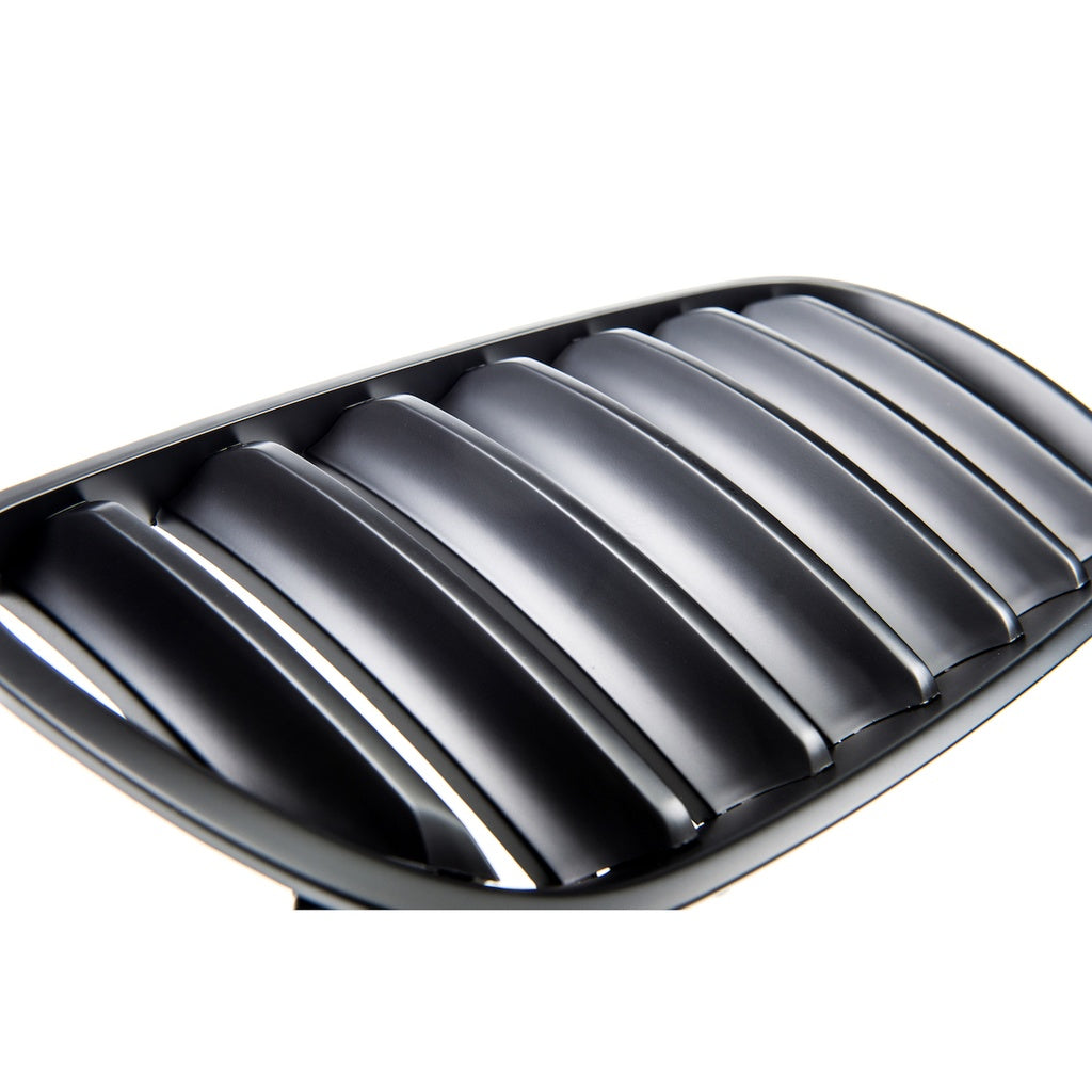 Sport Kühlergrill Single Line Mattschwarz für BMW X3 E83 Facelift 2006-2010