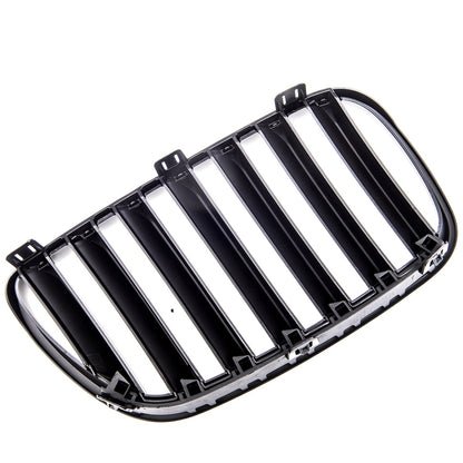Sport Kühlergrill Single Line Mattschwarz für BMW X3 E83 Facelift 2006-2010