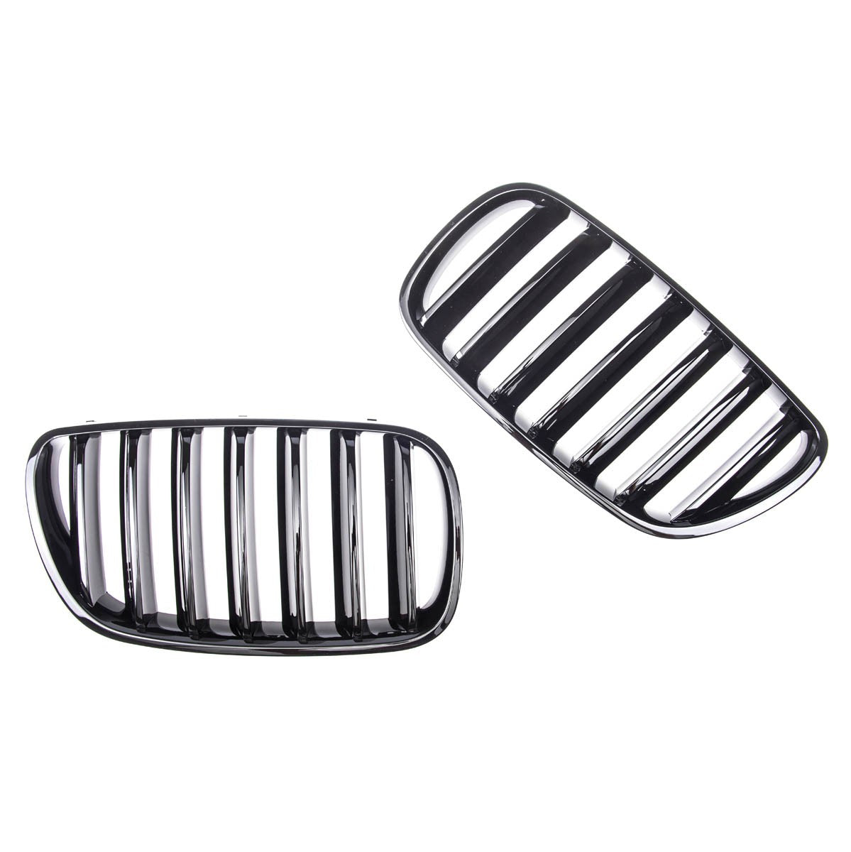 Sportgrill Einzel-Linie Hochglanz Schwarz passend für BMW X3 E83 2006-2010