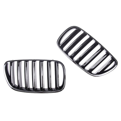 Sportgrill Einzel-Linie Hochglanz Schwarz passend für BMW X3 E83 2006-2010