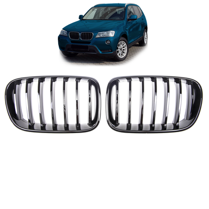 Sportgrill Hochglanz Schwarz passend für BMW X3 F25 2010-2014