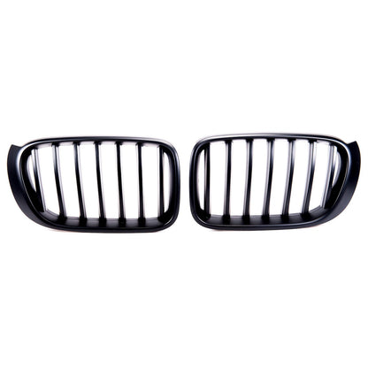 Matt Schwarz Einzel-Linie Sportgrill passend für BMW X3 F25 X4 F26 2014-2018