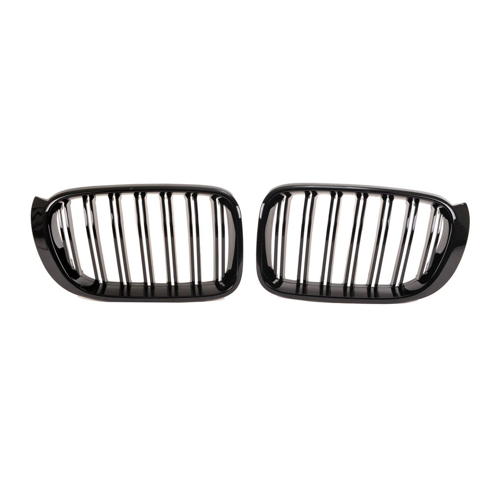 Sport Kühlergrill Hochglanz Schwarz für BMW X3 F25 Facelift 2014-2017 X4 F26 Dual Line