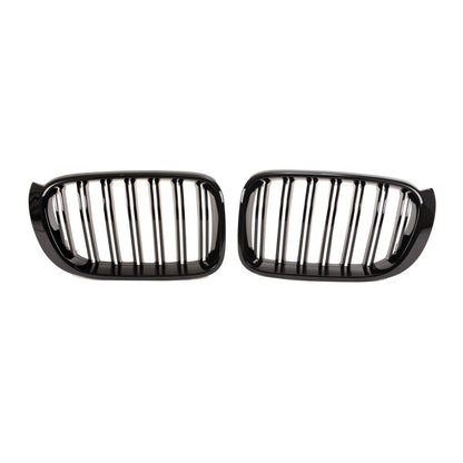 Sport Kühlergrill Hochglanz Schwarz für BMW X3 F25 Facelift 2014-2017 X4 F26 Dual Line