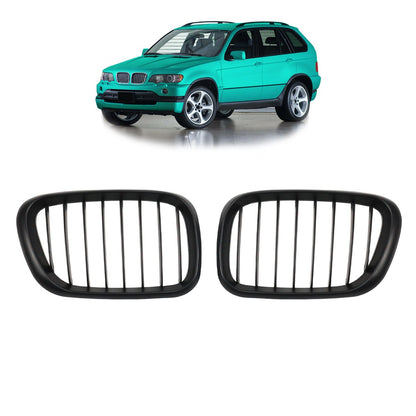 Grill Einzellinie Matt Schwarz passend für BMW X5 E53 1999-2003
