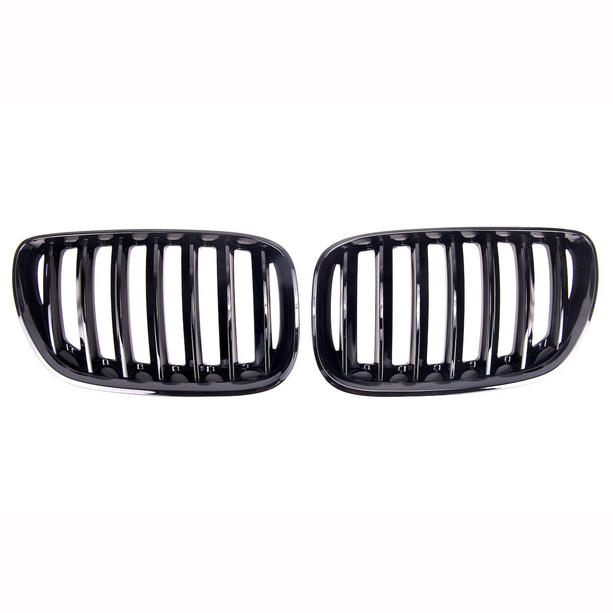 Frontgrill Hochglanz Schwarz Einzelschlitz passend für BMW X5 E53 2003-2007