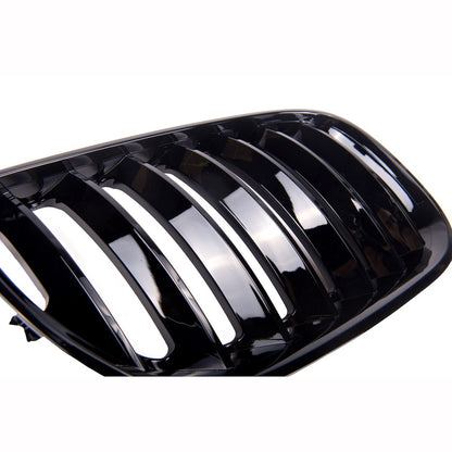 Frontgrill Hochglanz Schwarz Einzelschlitz passend für BMW X5 E53 2003-2007
