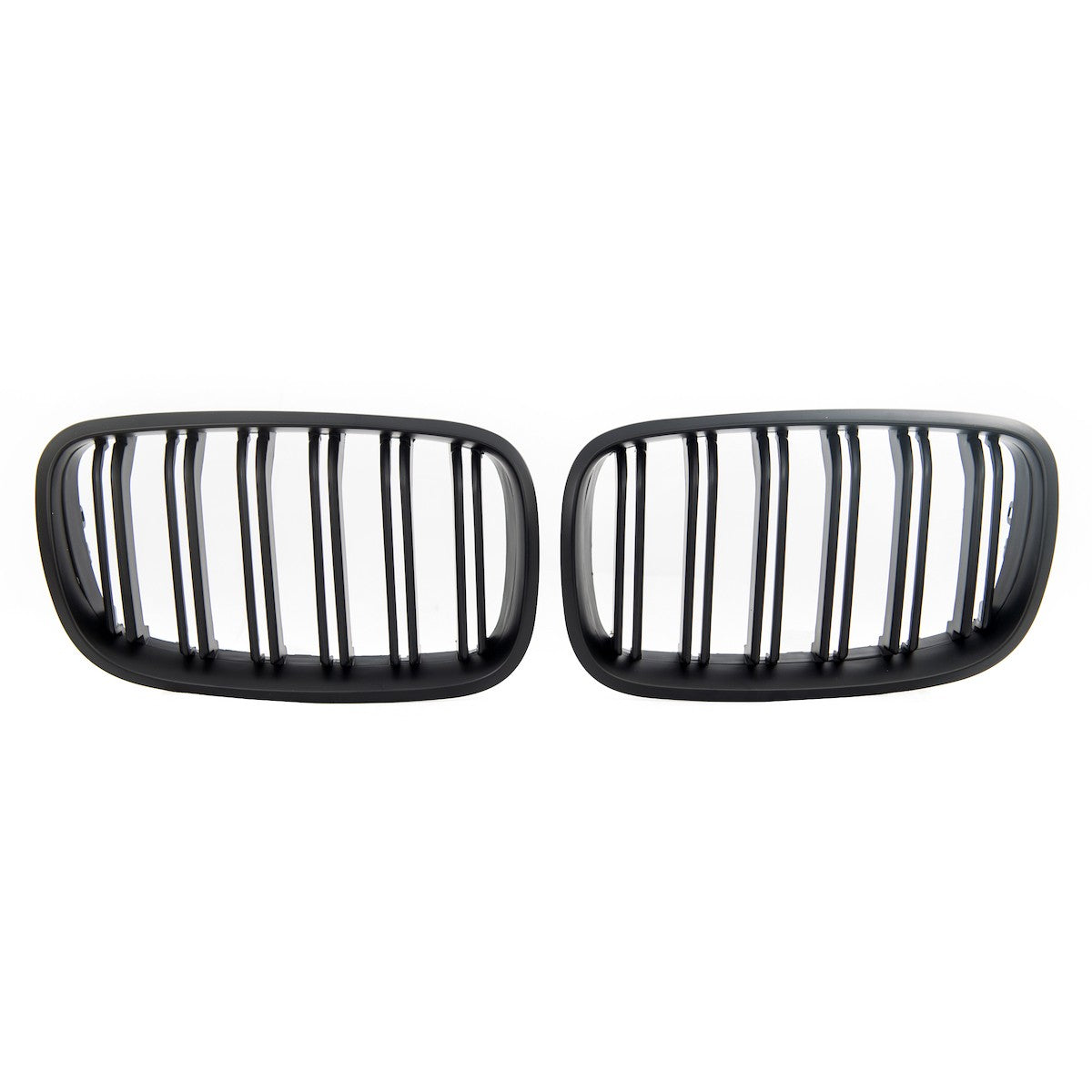 Matt Schwarz Doppelreihe Grill passend für BMW X5 E70 X6 E71 E72 2007-2013