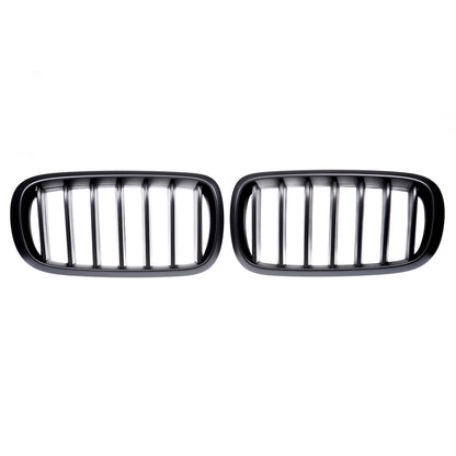 Matt Schwarz Einzellinie Frontgrill passend für BMW X5 X6 2013-2018
