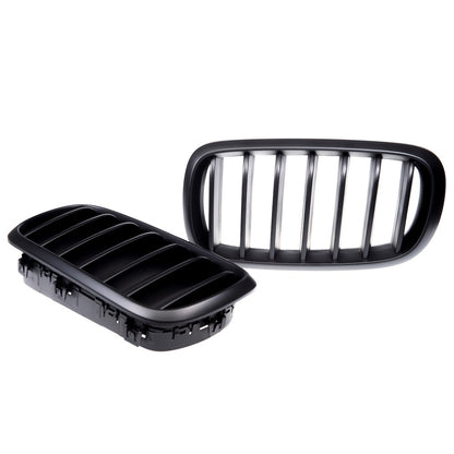 Sport Kühlergrill Set Matt Schwarz für BMW X5/X6 und Silber für AUDI Q5 Modell 2020