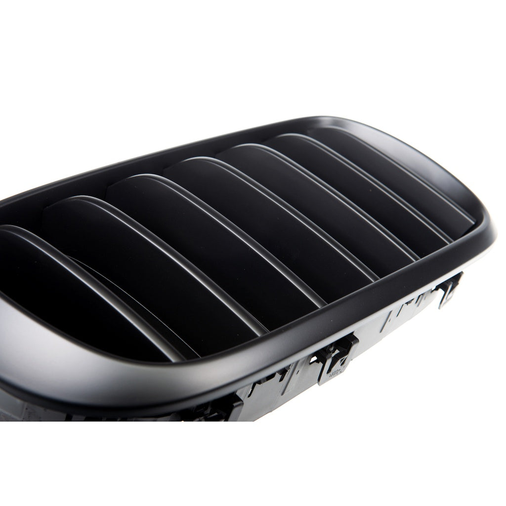 Sport Kühlergrill Set Matt Schwarz für BMW X5/X6 und Silber für AUDI Q5 Modell 2020