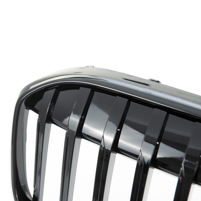 Hochglanz Schwarz Single Line Grill passend für BMW 7er G11 G12 2019-2022