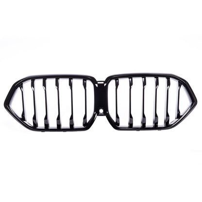 Kühlergrill Hochglanz Schwarz Einzel Linie passend für BMW X6 G06 F96 2019->>