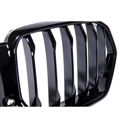 Kühlergrill Hochglanz Schwarz Einzel Linie passend für BMW X6 G06 F96 2019->>