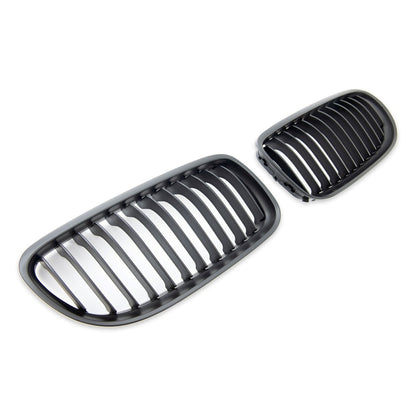 Kühlergrill Single Line Matt Schwarz für BMW 3er-Serie E90 E91 Limousine Touring Facelift 2008-2011