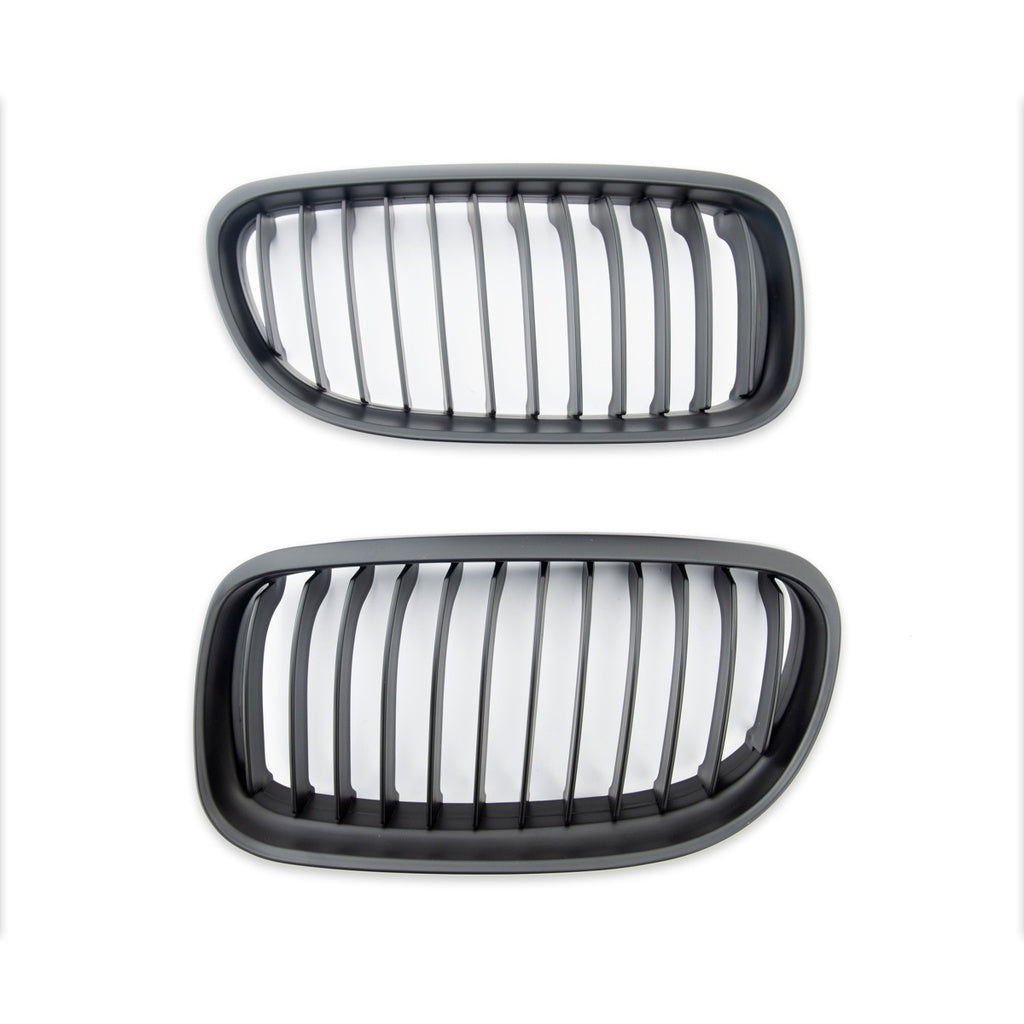 Kühlergrill Single Line Matt Schwarz für BMW 3er-Serie E90 E91 Limousine Touring Facelift 2008-2011