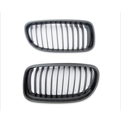 Kühlergrill Single Line Matt Schwarz für BMW 3er-Serie E90 E91 Limousine Touring Facelift 2008-2011