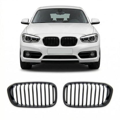 Sportgrill Einzelleiste Matt Schwarz passend für BMW 1 F20/F21 2015-2019