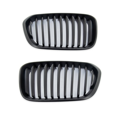 Sport Kühlergrill Single Line Matt Schwarz für BMW 1 F20 F21 Facelift 2015-2019
