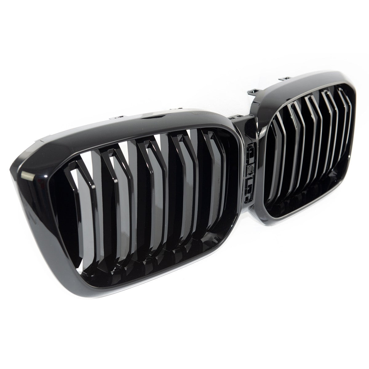 Frontgrill Hochglanz Schwarz Doppellinie passend für BMW X3 G01 X4 G02 2021+