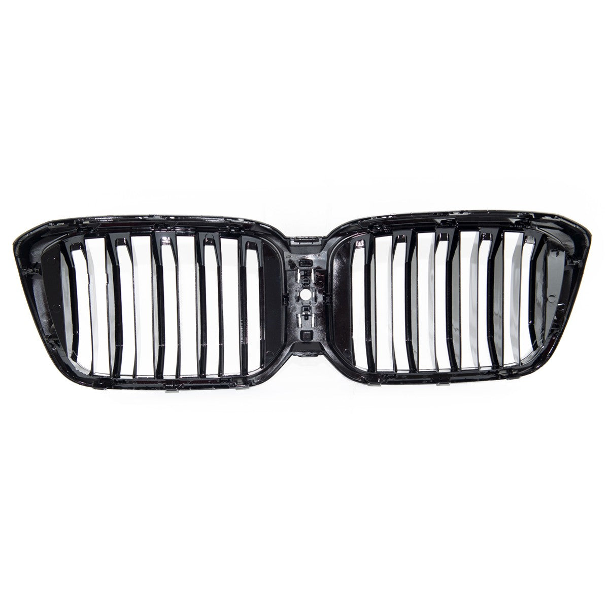 Frontgrill Hochglanz Schwarz Doppellinie passend für BMW X3 G01 X4 G02 2021+