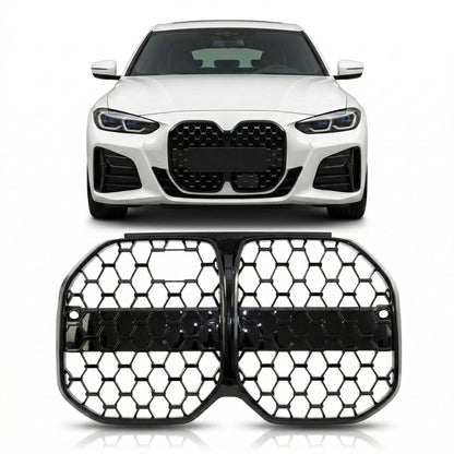 Hochglanz Schwarz Frontgrill mit ACC passend für BMW 4er G26 2021+