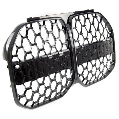 Frontgrill Hochglanz Schwarz passend für BMW 4er G26 Gran Coupe 2021->>