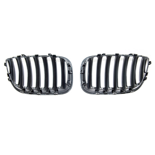 Sport Kühlergrill Single Line Matt Schwarz für BMW X5 E53 Facelift 2003-2007