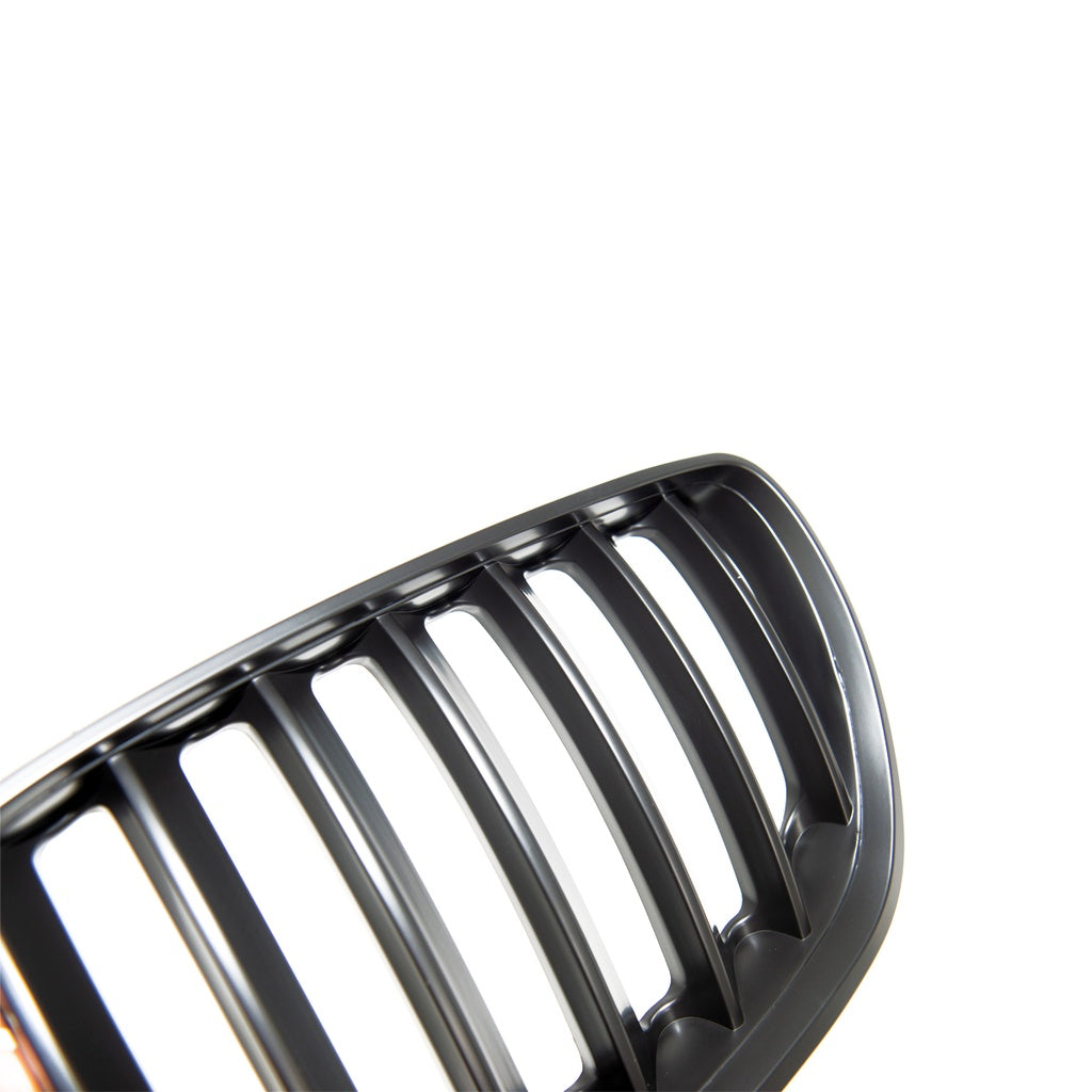 Sport Kühlergrill Single Line Matt Schwarz für BMW X5 E53 Facelift 2003-2007