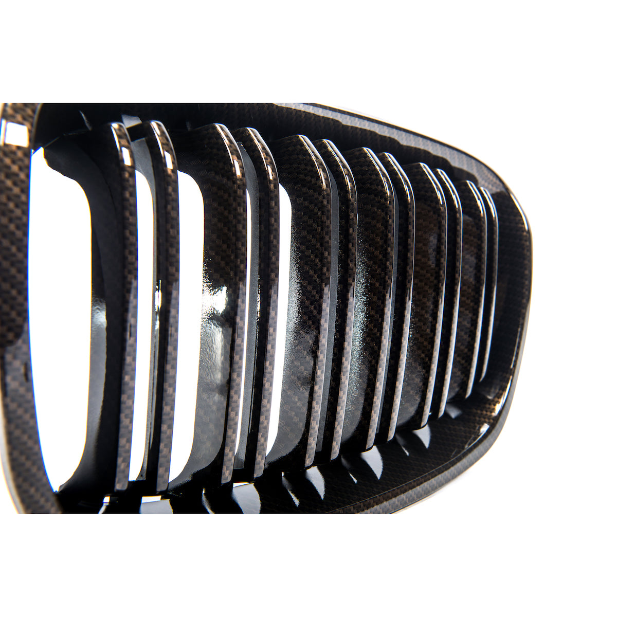 BM200840CBD - Sportgrill Doppellinie Carbon-Optik passend für BMW 1 (F20, F21) Hatchback Pre-Facelift 2011-2015