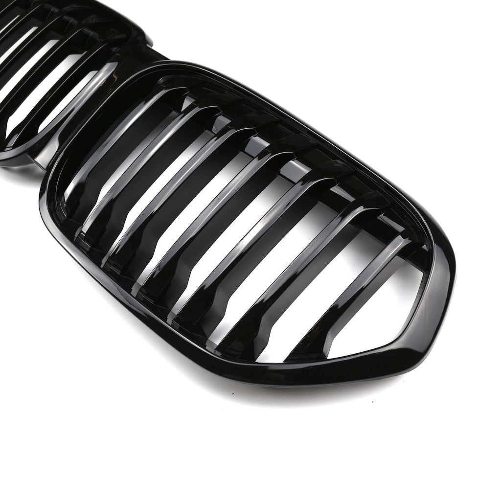 Kühlergrill Glanz Schwarz Einzelne Linie für BMW X1 F48 Facelift 2019-2022