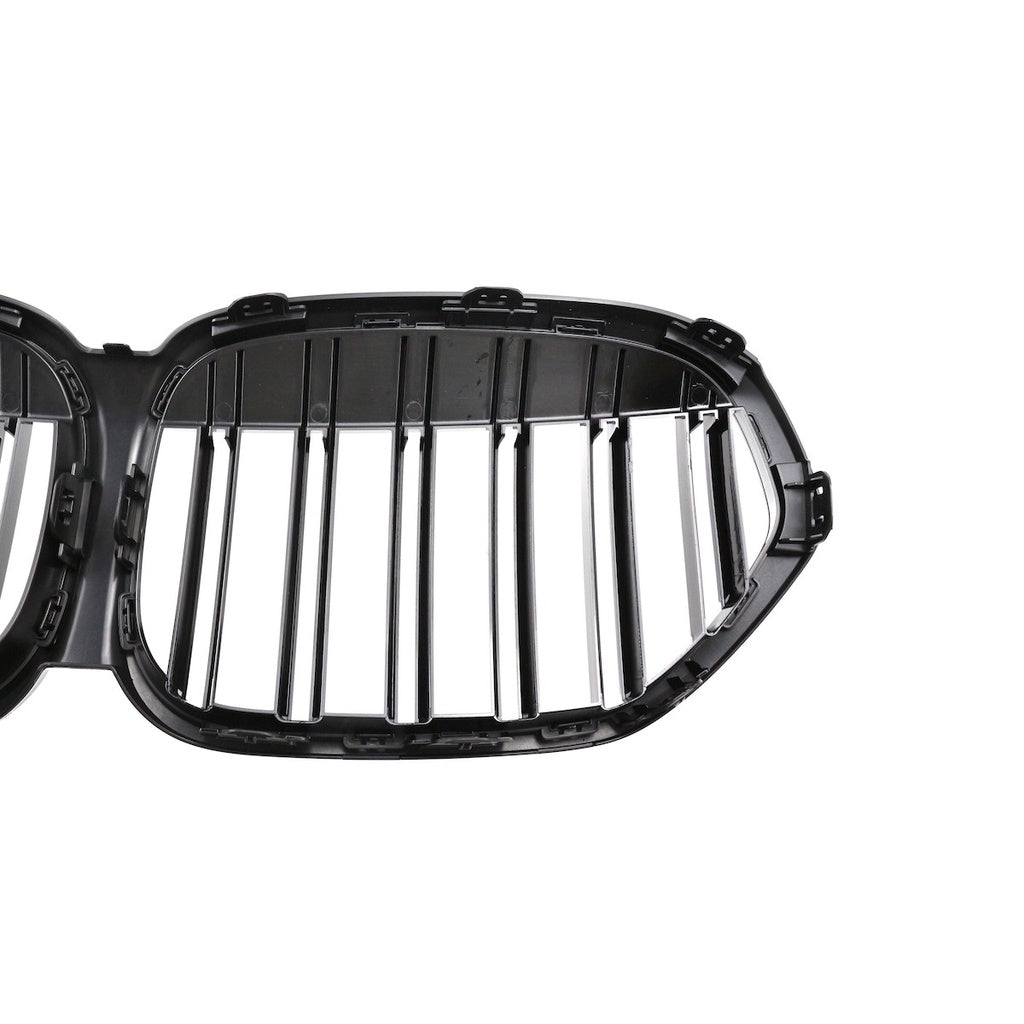 Sport Kühlergrill Doppel Linie Glänzend Schwarz für BMW X1 F48 LCI Facelift 2019-2022