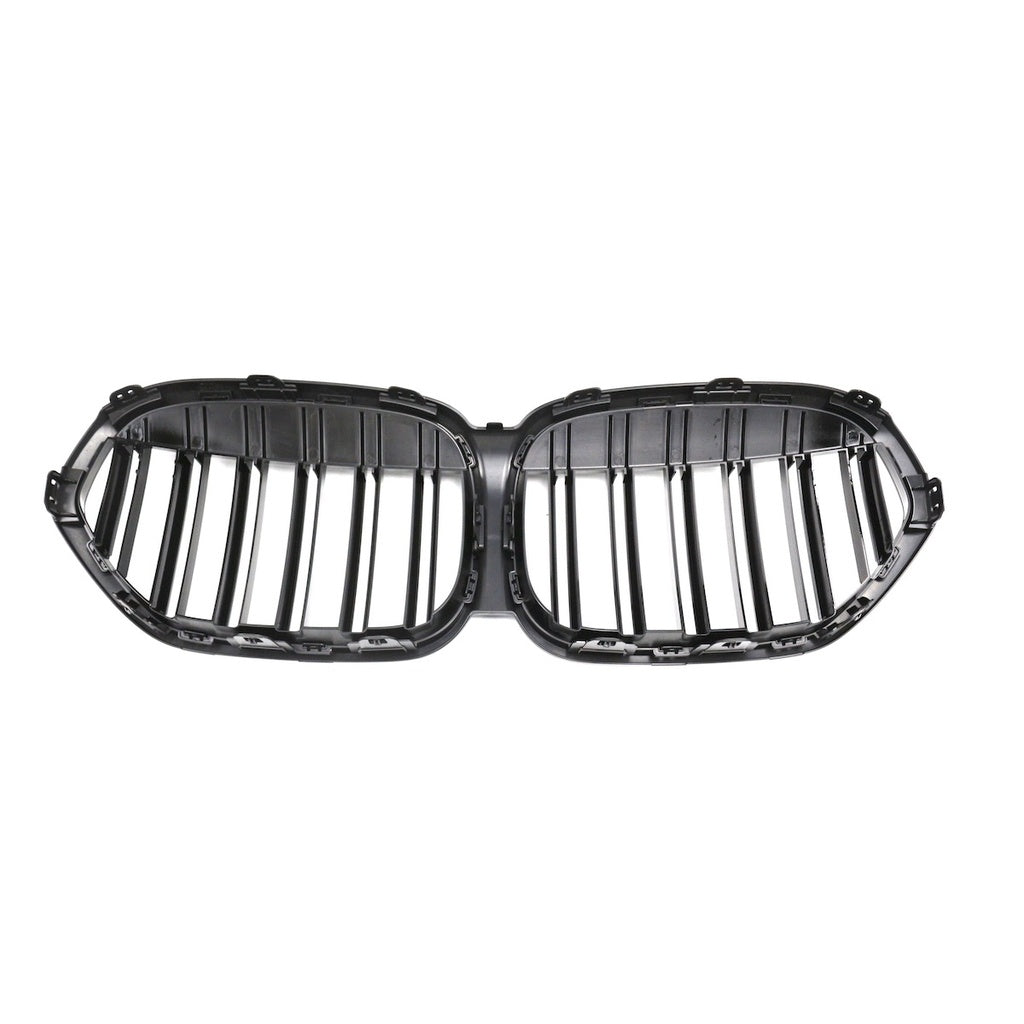 Sport Kühlergrill Doppel Linie Glänzend Schwarz für BMW X1 F48 LCI Facelift 2019-2022