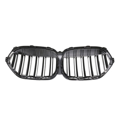 Sport Kühlergrill Doppel Linie Glänzend Schwarz für BMW X1 F48 LCI Facelift 2019-2022
