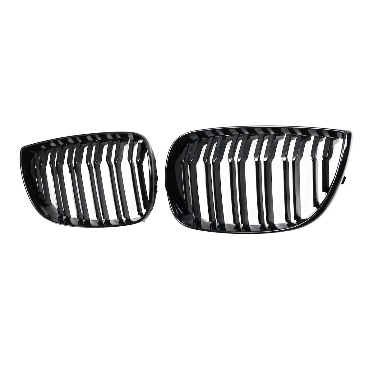 Sportgrill Hochglanz Schwarz Dual Line passend für BMW 1er E81 E87 2004-2007
