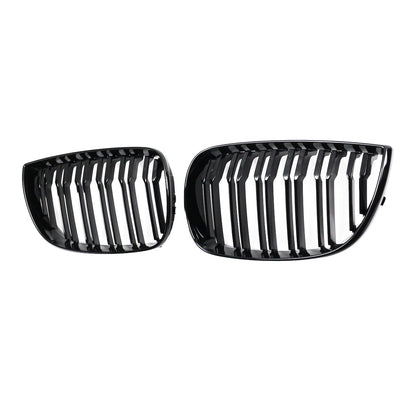 Sportgrill Hochglanz Schwarz Dual Line passend für BMW 1er E81 E87 2004-2007