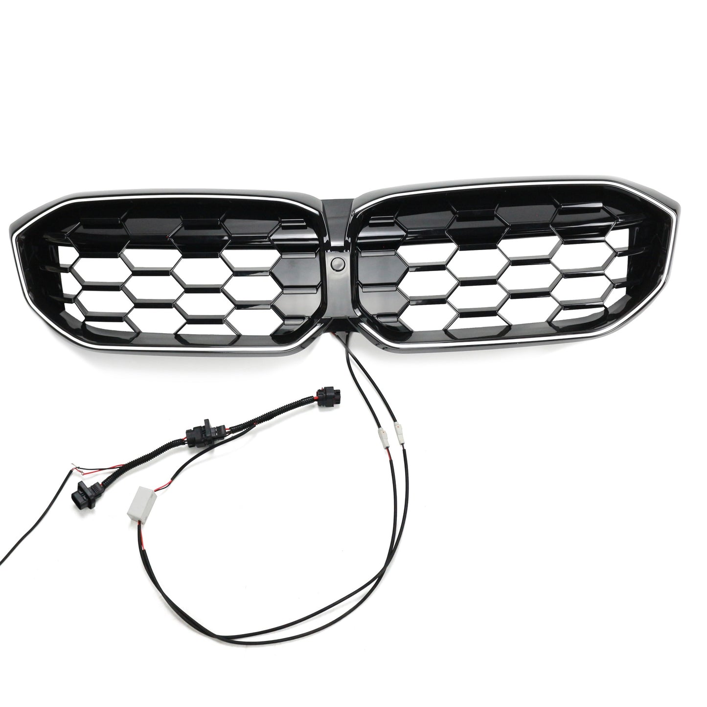 LED Diamant Hochglanz Schwarz Grill passend für BMW 3er G20 LCI 2023+