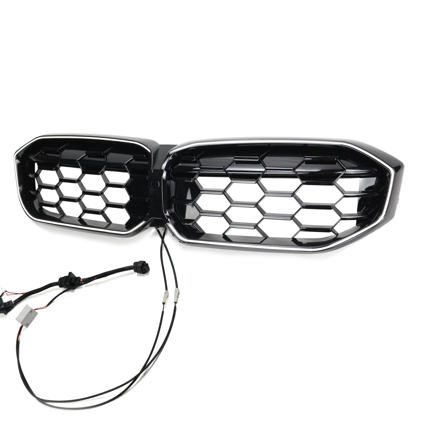 LED Diamant Hochglanz Schwarz Grill passend für BMW 3er G20 LCI 2023+