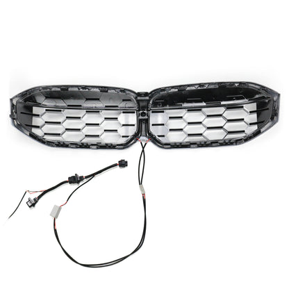 LED Diamant Hochglanz Schwarz Grill passend für BMW 3er G20 LCI 2023+