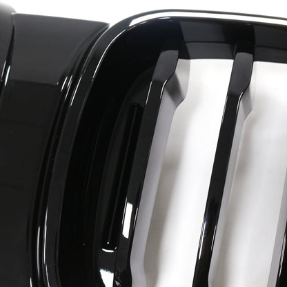 LED Einzelstreben Hochglanz Schwarz Grill passend für BMW X3 G01 2018-2021